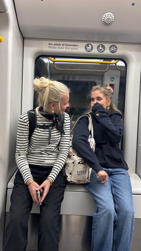 #copenhagen #aesthetic #summer #style #streetstyle #metro #subway Copenhagen Girl Aesthetic, Copenhagen Style Spring 2024, Copenhagen Metro, Summer In Copenhagen, Plaid Trousers Outfit, Copenhagen Girl, Norway Aesthetic, Styling Dr Martens, Copenhagen Aesthetic