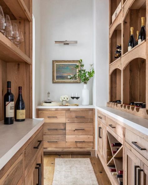 RV Remodel Ideas: 23 Ways to Upgrade Your Camper | Extra Space Storage Marie Flanigan Interiors, Marie Flanigan, Extra Space Storage, Leaded Glass Door, Pantry Shelving, Space Storage, White Oak Floors, Pantry Design, Wine Room