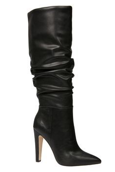 Trending Womens Shoes, Black Cowboy Boots, High Heeled Boots, Black High Heel Boots, Knee High Heels, High Heel Boots Knee, Black Knee High Boots, Beautiful Boots, Fabulous Shoes