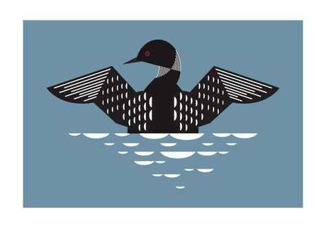 Loon Drawings, Loon Silhouette, Loon Tattoo Ideas, Loon Illustration, Loon Photo, Loon Art, Loon Tattoo, Loon Bird, Bird Background