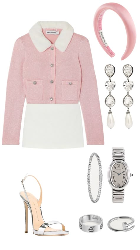 #outfitinspo #outfitideas #outfit #cartier #pink #silver #oldmoney #elegant Elegant Pink Outfit, Best Winter Outfits, Midi Skirts, Pink Outfit, Winter Style, Cartier, Winter Outfits, Silver, Pink