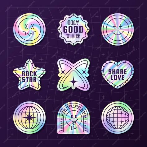 Stickers Collection, Vector Gradient, Holographic Stickers, Circle Logos, Stationery Templates, Business Card Maker, Flyer Maker, Poster Maker, Card Banner