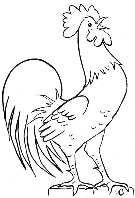 Chicken Coloring Pages, Chicken Coloring, Chicken Quilt, Rooster Painting, Chicken Crafts, Chicken Painting, Rooster Art, Coloring Page Ideas, Cute Chickens