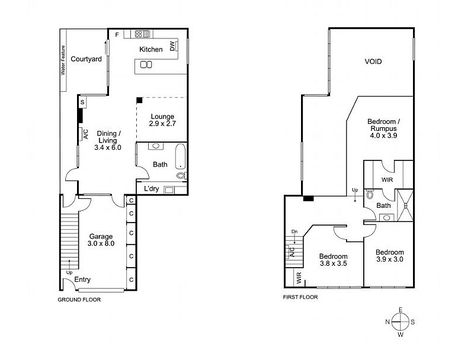 Two Story Warehouse Conversion in Abbotsford (9) | HomeDSGN Warehouse Floor Plan, Loft Floor Plans, Loft Style Living, Loft Floor, Industrial Loft Design, Warehouse Loft, Warehouse Conversion, Factory Architecture, Warehouse Home