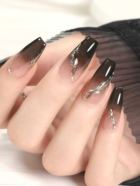 Jelly Black Nails, Black Jelly Nails, Jelly Nail, Jelly Nails, Magical Jewelry, I Love Nails, Nails Inspo, Love Nails, Black Nails