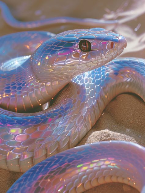 Most Dangerous Snakes, Poison Animals, Scales On Skin, Aesthetic Snakes, Snake Creature, Snake Oc, Opal Aesthetic, Snake Aesthetic, Earth Genasi