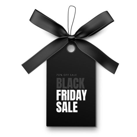 Black friday sale label with black bow a... | Premium Vector #Freepik #vector #background #banner #ribbon #sale White Friday Design, Black Friday Design Inspiration, Black Friday Design Ideas, Black Friday Ideas, Black Friday Cosmetics, Black Friday Background, Black Friday Logo, Black Friday Advertising, Black Friday Sale Design