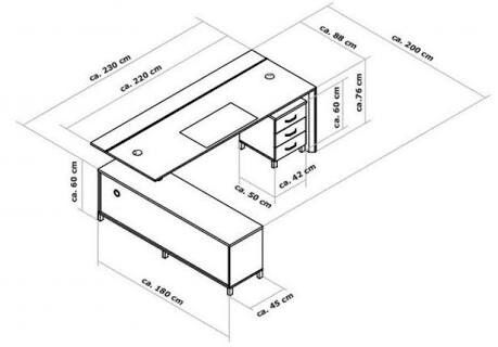 Office Table Dimensions, Office Desk Dimensions, Office Desk Drawer, Ceo Office, Office Desk Designs, Drawer Dimensions, Office Table Design, Desk Dimensions, Modern Office Interiors