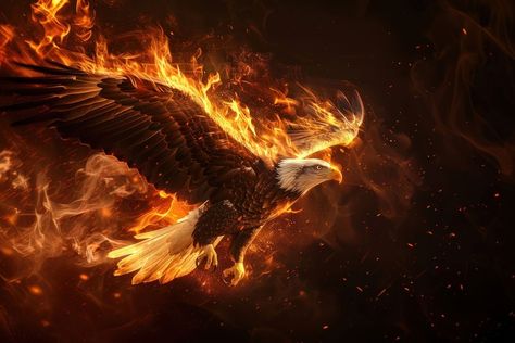 Eagle fire flame bird explosion darkness. | free image by rawpixel.com / Jo Eagles Flying, Eagle Background, Animal Background, Fire Flame, Download Free Images, Free Image, Eagles, Animals