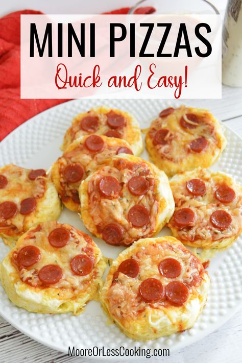 Family Pizza Night, Individual Pizzas, Biscuit Pizza, Kids Pizza, Mini Pizzas, Italian Cheese, Easy Snack Recipes, Incredible Recipes, Mini Pizza