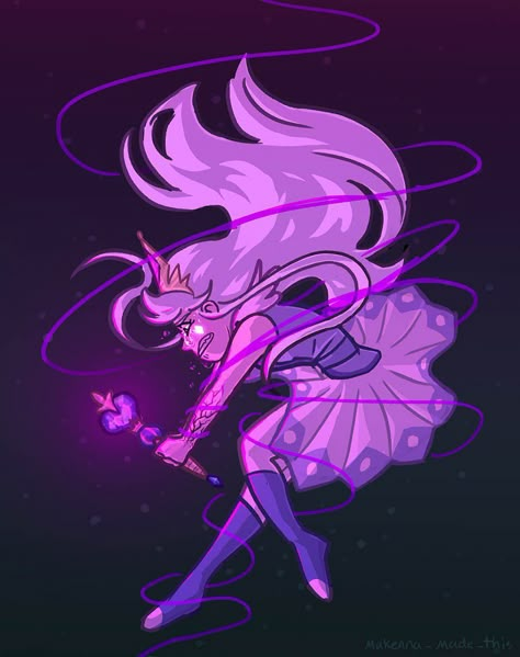 Moon Butterfly - Star vs The Forces of Evil Star Butterfly Fanart, Moon Butterfly, Butterfly Family, Star Force, Little Butterfly, Steven Universe Gem, Warrior Queen, Pinturas Disney, Star Vs The Forces Of Evil