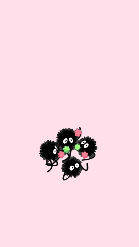 Soot Sprite Wallpaper, White Wallpaper For Iphone, Soot Sprite, Studio Ghibli Background, Ghibli Artwork, Witchy Wallpaper, Cute Galaxy Wallpaper, Iphone Wallpaper Pattern, Valentines Wallpaper