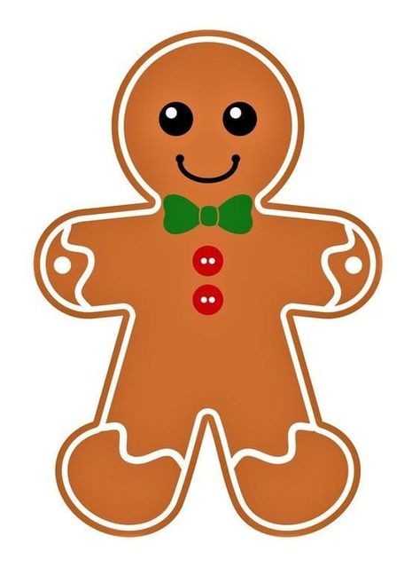 Gingerbread Man Clipart, Gingerbread Man Template, Gingerbread Man Crafts, Gingerbread Man Decorations, Cute Gingerbread Man, The Gingerbread Man, Christmas Gingerbread Man, Gingerbread Man Christmas, Baby Art Projects