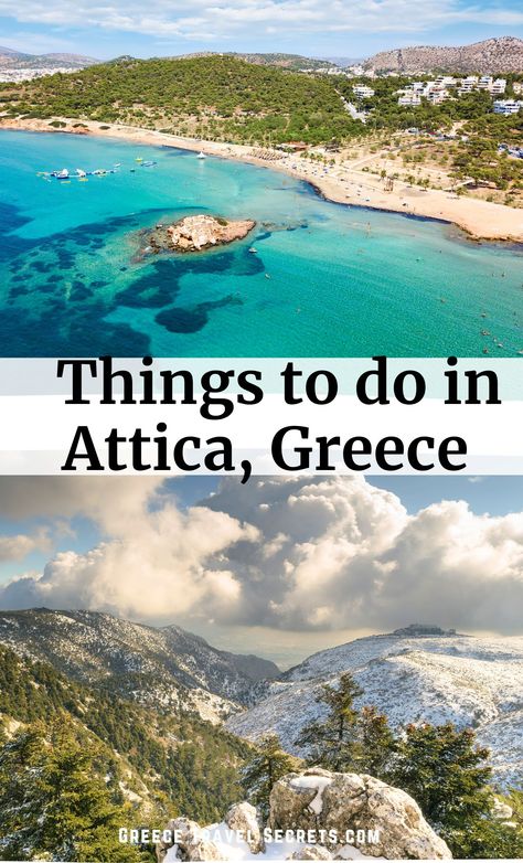 Athens is the capital of the region of Attica which has many things to see and do. Learn about them all here

#attica #athensgreece #atticaactivities #greekarchaeology #greecebeaches #thingstodoinathens #athensdaytrips #saronicislands Attica Greece, Athens City, Northern Africa, Greece Beach, Western Asia, Southern Europe, Western Europe, Athens Greece, Central Asia