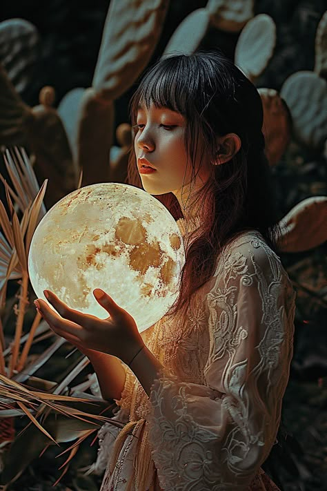 Moon Lamp Photoshoot, Dreamy Night Photoshoot, Refrence Photoshoot For Drawing, Moon Goddess Photoshoot, Moonlight Portrait, Mystical Photoshoot, Celestial Photography, Mystical Photography, Stars Photoshoot