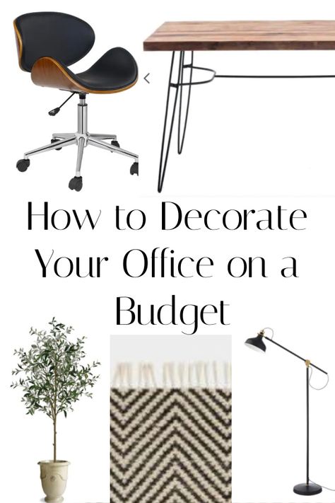 Do you want your office at home (or away from home) to feel like a space that you are excited to work in?  It doesn't take a large budget to make your office space feel more decorated and inviting. How To Make An Office Feel Homey, Low Budget Office Interiors, How To Decorate Work Office, Low Budget Office Design, How To Make Your Office Feel Like Home, Make Office Feel Like Home, Decorate Office Space At Work, Spruce Up Office At Work, Decorated Offices At Work