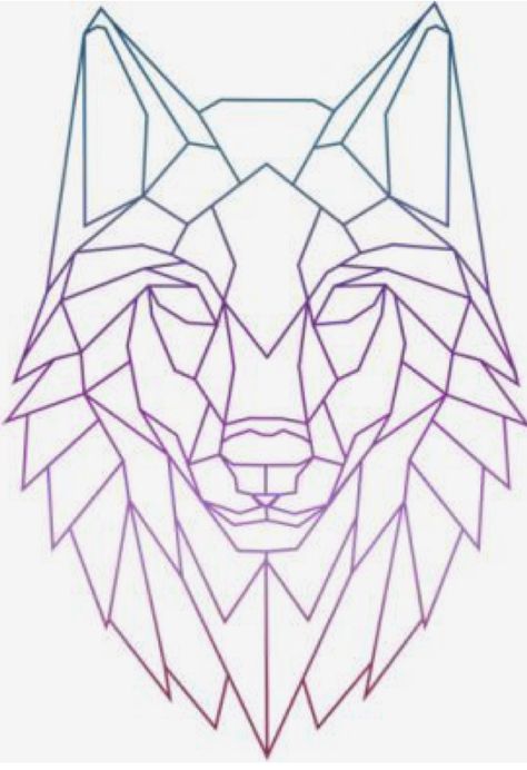 Geometric Wolf Tattoo, Geometric Art Animal, Wolf Poster, Geometric Wolf, Polygon Art, Geometric Design Art, Geometric Drawing, Low Poly Art, Geometric Animals