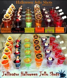 Jello Shots Recipes, Jello Brain, Jello Ideas, Adult Halloween Party Food, Festa Hotel Transylvania, Shots Recipes, Retro Theme Party, Halloween Jello Shots, Halloween Jello