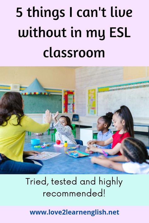 Are you a teacher? Do you teach ESL? Then you NEED these 5 things in your classroom now! Esl Classroom Set Up, Teacher Resources Organization, Esol Classroom, Language Learning Activities, Foreign Language Classroom, Teaching Esl, Esl Teaching Resources, Teacher Must Haves, Learning A Second Language