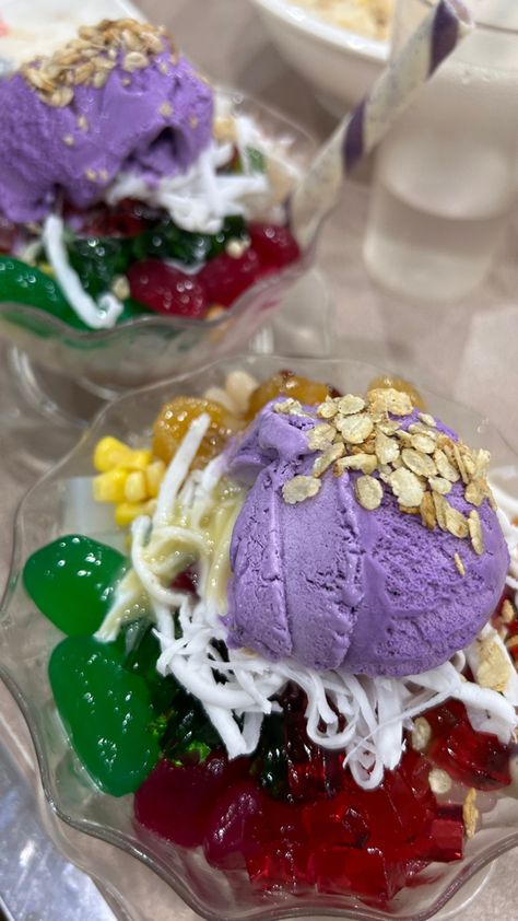 Good taste halo-halo Halo Halo Aesthetic Food, Halohalo Dessert Aesthetic, Halo Halo Aesthetic, Philippines Dessert, Halo Halo Dessert, Filipino Food Party, Philippines Summer, Hangout Ideas, Philippines Food