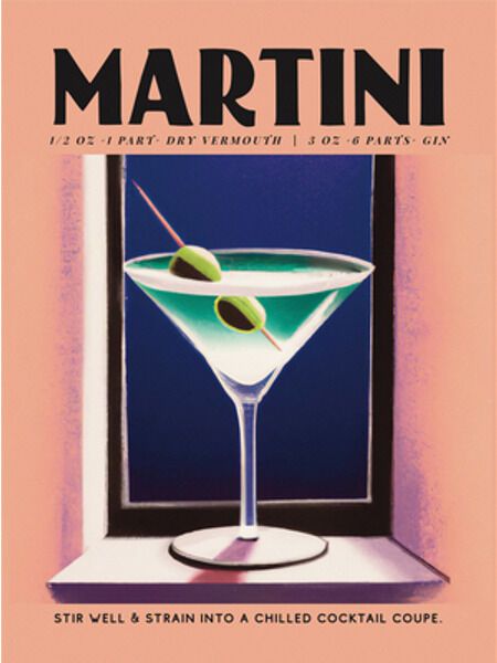 Martini Poster 70s Cocktail Bar, Vintage Martini Art, Martini Graphic Design, Retro Modern Graphic Design, 70s Casino, Quilts Aesthetic, Cocktail Magazine, Martini Illustration, Burlesque Club