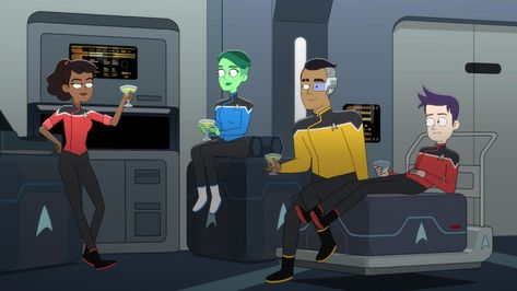 Star Trek Animated Series, Dawnn Lewis, Star Trek Lower Decks, Lower Decks, Jonathan Frakes, Marina Sirtis, Low Deck, Star Trek Show, New Star Trek