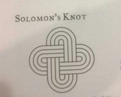 Solomon's Knot Solomons Knot, Knot Tattoo, Sacred Geometry, Geometry, Seamless Patterns, Zen, Knot, Embroidery, Tattoos