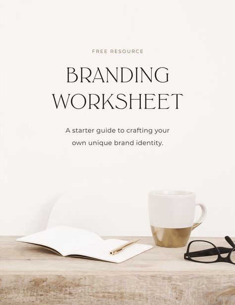 Branding Worksheet, Identity Branding, Wellness Business, Branding Resources, Branding Tips, Branding Ideas, Blog Logo, Creative Business Owner, Branding Your Business