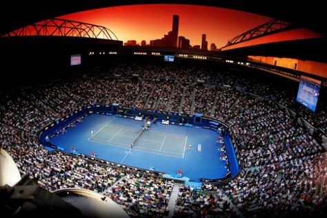 Tennis Magazine, Australian Open Tennis, Winning Lotto, Grand Slam Tennis, Rod Laver Arena, Rod Laver, Sports Stadium, Tennis Match, Maria Sharapova