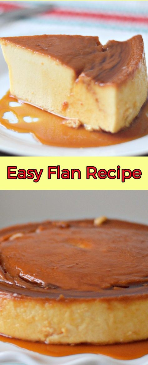 The Easiest Flan Napolitano Recipe - An Authentic Mexican Dessert Easy Flan Recipe, Easy Flan, Flan Recipe Easy, Authentic Mexican Desserts, Breakfast Cupcakes, Sweet Breakfast Treats, Flan Recipe, Mexican Dessert, Desserts For A Crowd