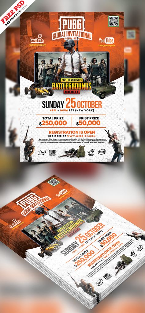 PUBG Gaming Event Flyer PSD Pubg Poster Design, Gaming Event Poster, Games Flyer Design, Game Event Poster, Gaming Poster Design, Pubg Poster, Game Poster Design, Event Flyer Design, Gaming Event