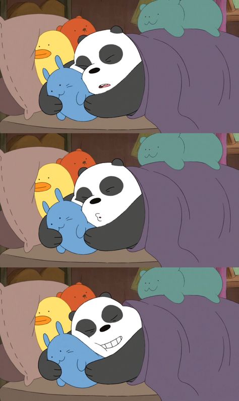 We Bare Bears Panda Sleep We Bare Bears Sleeping, Panda We Bare Bears, We Bare Bears Panda, Sleeping Gif, Ice Bear We Bare Bears, Disney Movies To Watch, We Bare Bears Wallpapers, Bear Halloween, Anime Toon