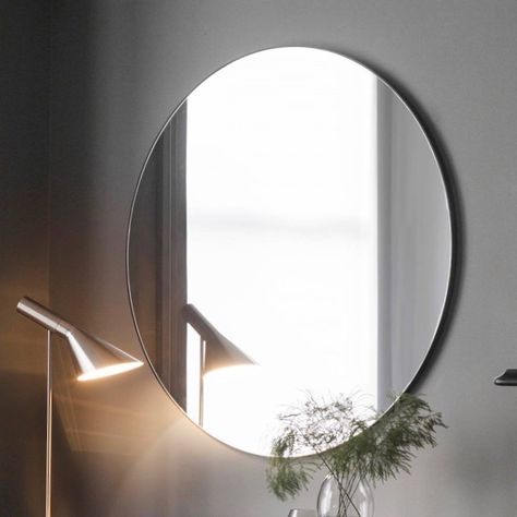 Extra Large Slim Round Mirror Mirror Png, Mirror Background, Craftsman Frames, Black Round Mirror, Black Wall Mirror, Overmantle Mirror, Metal Frame Mirror, Circular Mirror, Frameless Mirror