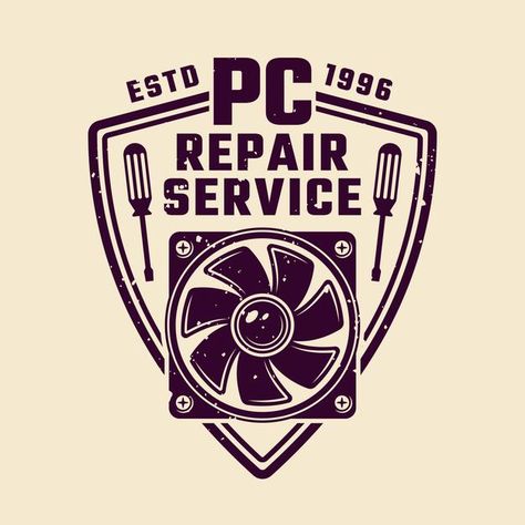 Computer Repair Shop, Computer Logo, Computer Cpu, Food Truck Festival, Pc Repair, Service Logo, Floral Logo, Computer Repair, Logo Business