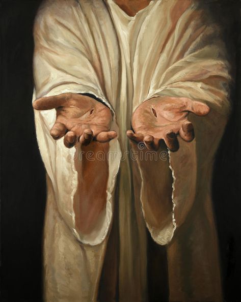 Hands of Jesus Painting. The hands of Jesus showing scars - Oil on linen paintin , #Aff, #Painting, #hands, #Hands, #Jesus, #showing #ad Oils For Scars, Pictures Of Christ, Jesus Christ Art, Christian Artwork, Prophetic Art, Pictures Of Jesus Christ, Jesus Painting, Jesus Christ Images, Biblical Art