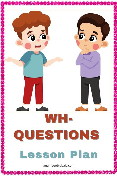 Here is we talk about the Wh- Questions Lesson Plan with PDF's. parents and teachers can also use the wh-question lesson plan to be more formal and creative in their approach.Wh-questions are fundamental to language development and mark a significant milestone in a child’s cognitive growth. #wh-questions #lessonplan #learning #Freeprintables #pdf #whquestionslessonplan. You can also download the PDF version the link is given below as: Wh Questions For Kindergarten, Wh Questions Activities Preschool, Wh Worksheets Wh Questions, Wh Question Worksheet For Kids, What Where When Why Wh Questions, Wh Questions Games, Wh Questions Kids, Wh Questions Activities, English Poems For Kids