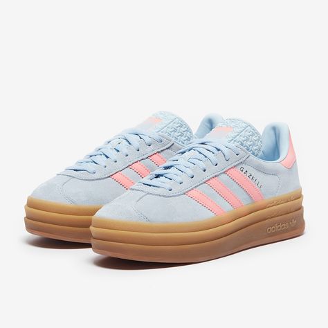 Gazelle Adidas Platform, Adidas Platform Gazelle, Cute Addidas, It Girl Shoes, Adidas Gazelle Platform, Platform Gazelle, Adidas Shoes Pink, Gazelle Platform, Adidas Shoes Gazelle