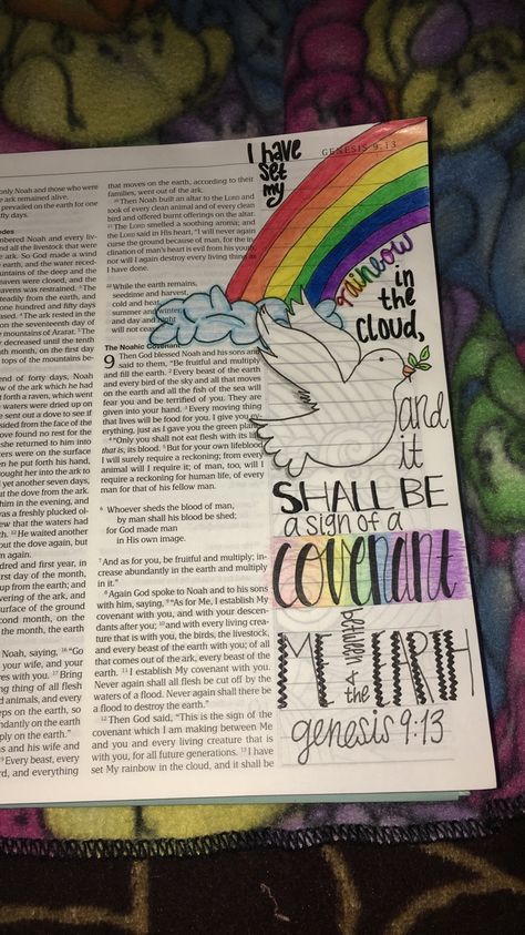 Genesis 9 13, Genesis 9:13, Rainbow Bible Journaling, Genesis 9 Bible Journaling, Noah Bible Journaling, Noah’s Ark Bible Journaling, Genesis 13 Bible Journaling, Noah Bible, Genesis Bible Journaling