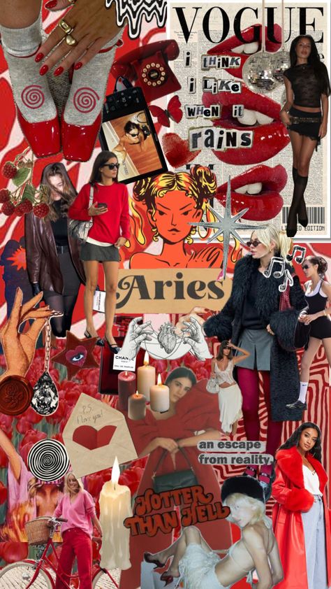 #aries #astrology #aesthetic Aries Aethstetic, Aries Sun Aesthetic, Aries Fashion Aesthetic, Aries Girl Aesthetic, Venus In Aries Aesthetic, Aries Venus Aesthetic Outfits, Aries Outfits Aesthetic, Aries Rising Aesthetic, Zodiac Branding