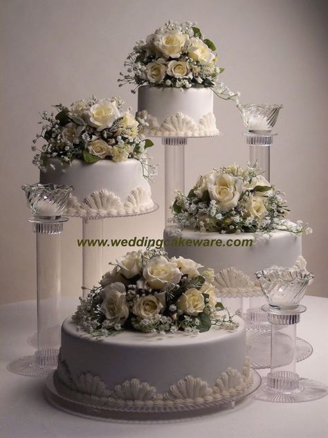 4 TIER CASCADING WEDDING CAKE STAND STANDS / 3 TIER CANDLE STAND SET Community Organizer, Reproductive Justice, 4 Tier Wedding Cake, Wedding Cake Stand, Gorgeous Wedding Cake, Wedding Cakes With Cupcakes, Community Outreach, Wedding Cake Stands, Special Occasion Cakes