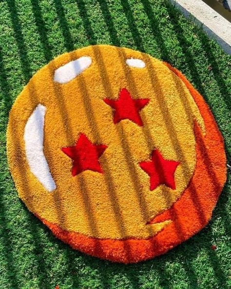 Dragon Ball Z Tufted Rug, Rug Tufting Diy, Kid Rug, Tufting Rugs, Anime Rug, Tufting Diy, Graphic Rug, Funky Rugs, Hand Tufted Rug