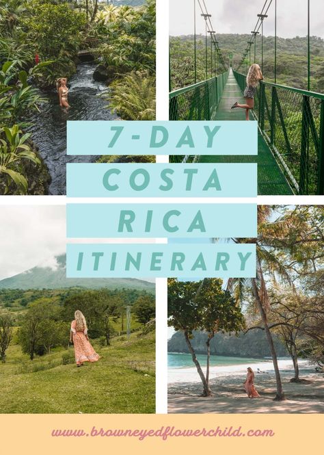 Discover the top 7 day itinerary for Costa Rica. Here are things to do with 1 week in Costa Rica at Arenal, Monteverde and the Pacific Coast. Costa Rica Waterfall, Costa Rica Itinerary, 7 Day Itinerary, Costa Rica Travel Guide, Costa Rica Vacation, Best Family Vacations, Central America Travel, Monteverde, Costa Rica Travel