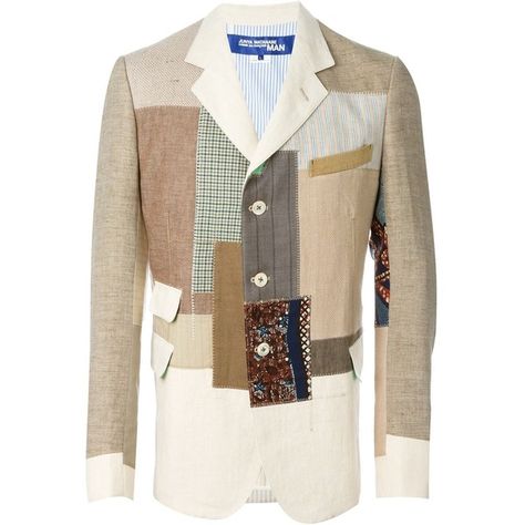 Junya Watanabe Comme Des Garçons Man patchwork blazer Julian Fashion ❤ liked on Polyvore featuring outerwear, jackets, blazers, patchwork jacket, brown jacket, blazer jacket, patchwork blazer and brown blazer Patchwork Blazer, Comme Des Garcons Men, Designer Blazers For Men, Designer Blazers, Brown Blazer, Patchwork Jacket, Blazer Designs, Junya Watanabe, Brown Jacket