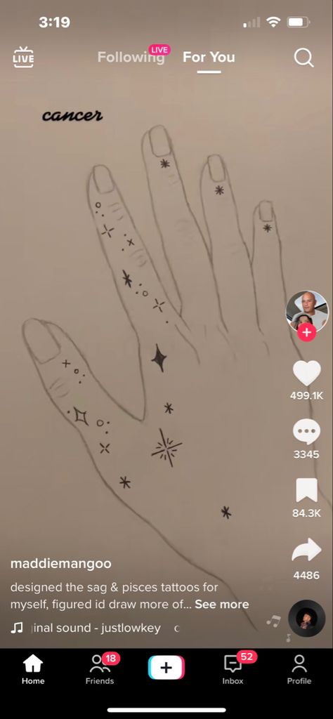 Constellation Hand Tattoo, Pisces Constellation Tattoo, Hand Tatto, Pisces Tattoo Designs, Pisces Constellation, Pisces Tattoos, Constellation Tattoos, Hand Tattoo, Cute Tattoos