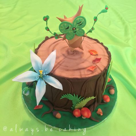 Zelda Breath of the Wild cake! Ya Ha Ha!!  Happy Korok Day!! #zelda #korok #breathofthewild #thelegendofzelda #zeldafanart #zeldafan  #alwaysbecaking #cakes #cake #foodart #cakedecorating #cakedesign #fondant #fondantcake #birthday #birthdaycake #foodporn #foodart #nerdybaker #cakeart #cakeartist #cakedesign #cakedesigner #wilton #wiltonfondant #korokcake #zeldacake #cakebaker #cakelove #zeldacake #korokcake #legendofzeldacake Zelda Themed Birthday, Zelda Party Ideas, Zelda Birthday Party, Zelda Korok, Zelda Cake, Silent Princess, Zelda Party, Zelda Birthday, Princess Flower