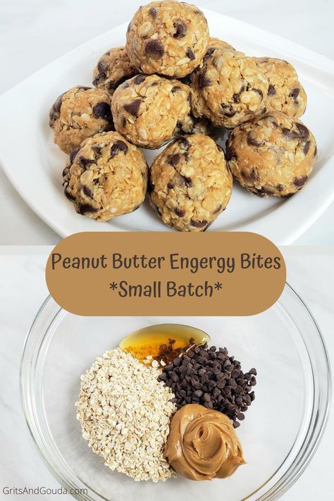 No Bake Oatmeal Peanutbutter Protein Balls, 4 Ingredient Energy Oatmeal Balls, 3 Ingredient Energy Balls, 4 Ingredient Protein Balls, 4 Ingredient Energy Balls, Easy Protein Bars 3 Ingredients, Small Protein Snacks, Power Balls Recipe Energy Bites, Small Snacks To Make