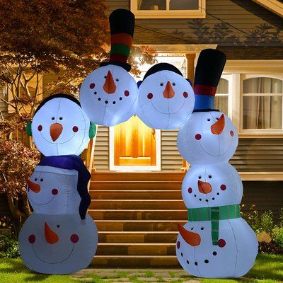 The Holiday Aisle Outdoor Lawn Airblown Christmas Arch Inflatable Christmas Arch, Inflatable Christmas Decorations, Easy Homemade Christmas Gifts, Christmas Outside, Outdoor Christmas Decor, Christmas Centerpieces Diy, N Craft, Christmas Interiors, Ribbon On Christmas Tree