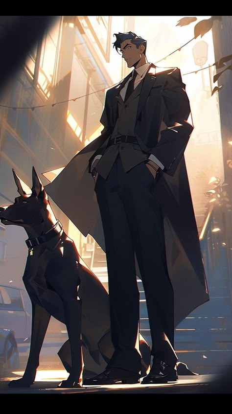 Anime Business Man, John Wick Anime, Static Poses, The S Classes That I Raised, Movie Maker, Artistic Painting, Male Outfits, Bounty Hunters, Cool Drawing