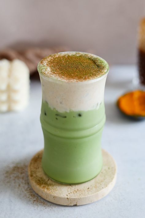 Iced Matcha Latte with Pumpkin Spice Cheese Foam Cheese Foam, Instant Pot Carnitas, Make Matcha, Vanilla Chia Pudding, Matcha Recipes, Iced Matcha Latte, Matcha Recipe, Pumpkin Spice Syrup, Sugar Pumpkin