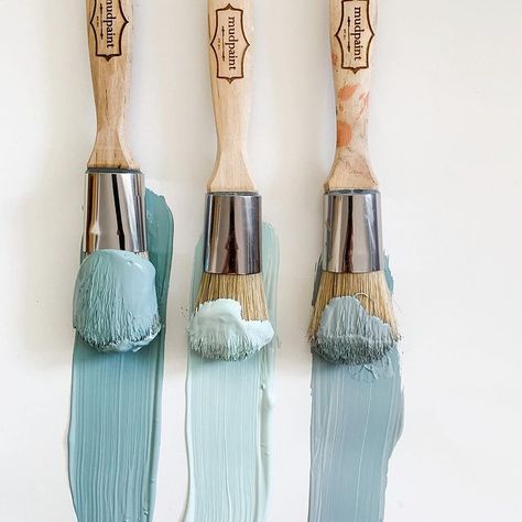 #artistpalette hashtag on Instagram • Photos and Videos Natural Bristle Brush, Blue Painted Furniture, Painted Furniture Colors, Blue Clay, Pale Aqua, Blue Furniture, Green Furniture, Clay Paint, Wooden Tags